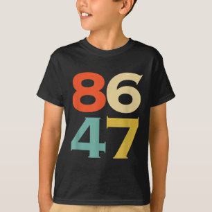8647 Anti Trump 86 47 Retro Impeach 47 Anti-trump  T-Shirt