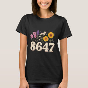 8647, Anti Trump, Floral Feminist, Subtle, Human R T-Shirt