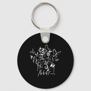 8647 Anti Trump Floral Resist 86 47 Impeach Trump Key Ring