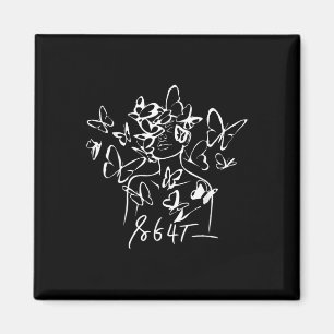 8647 Anti Trump Floral Resist 86 47 Impeach Trump  Magnet