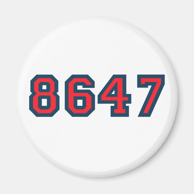 8647 Anti Trump Resistance Magnet (Front)
