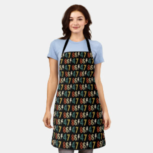 8647 Anti Trump Retro Vintage 80s Rock Style Apron