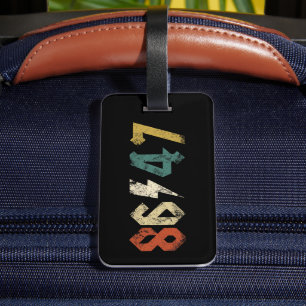 8647 Anti Trump Retro Vintage 80s Rock Style Luggage Tag