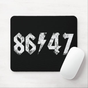 8647 Anti Trump Retro Vintage 80s Rock Style Mouse Pad