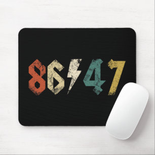 8647 Anti Trump Retro Vintage 80s Rock Style Mouse Pad
