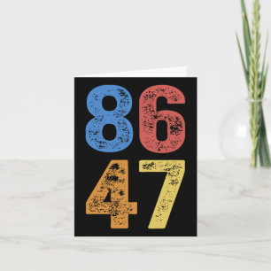 8647 Anti Trump Subtle Resist Protest Card