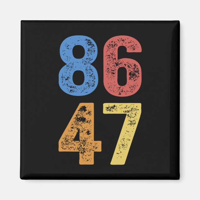 8647 Anti Trump Subtle Resist Protest  Magnet (Front)