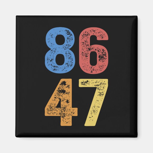 8647 Anti Trump Subtle Resist Protest  Magnet (Front)