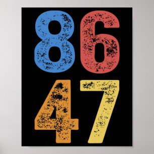 8647 Anti Trump Subtle Resist Protest Poster