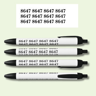 8647 BLACK INK PEN