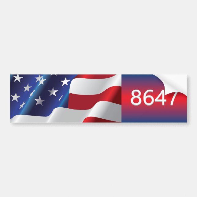 8647 BUMPER STICKER (Front)