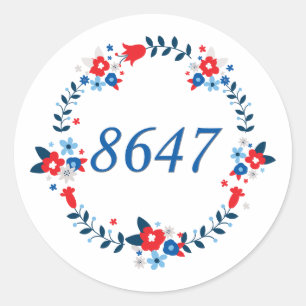 8647 CLASSIC ROUND STICKER