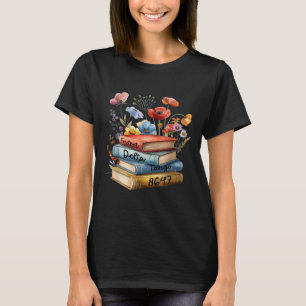 8647 Foxtrots Deltas Tangos Book Flower T-Shirt