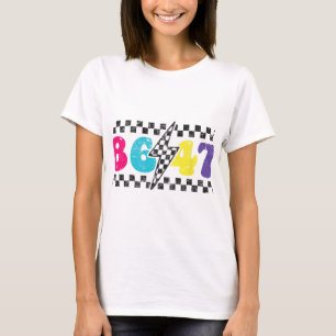 8647 Impeach Trump, Subtle Retro Chequered Anti-tr T-Shirt