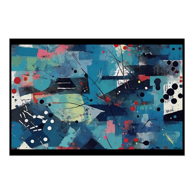 8647 - Ken Gauge Abstract Art Poster (Front)