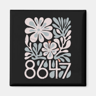 8647 Resist Subtle Floral Foxtrot Delta Tango Prot Magnet
