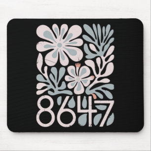8647 Resist Subtle Floral Foxtrot Delta Tango Prot Mouse Pad