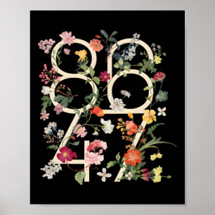 8647 Resist Subtle Floral Foxtrot Delta Tango Prot Poster