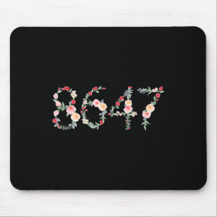 8647 Retro 86 47 Anti-trump Flower President Mouse Pad