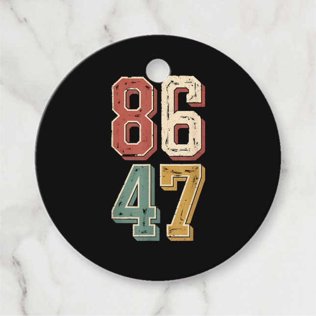 8647 retro 86 47 favour tags (Front)