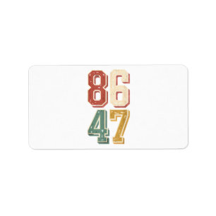 8647 retro 86 47 label