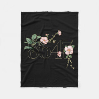 8647 subtle anti trump 86 47 floral boho style 864 fleece blanket