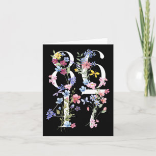 8647 Subtle Anti Trump 86 47 Floral Boho Style Card
