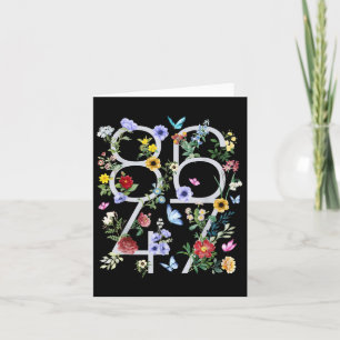 8647 Subtle Anti Trump 86 47 Floral Boho Style  Card