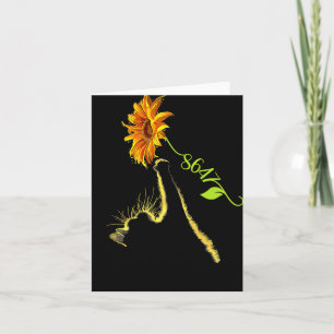 8647 Subtle Anti Trump 86 47 Sunflower Cat Lovers Card