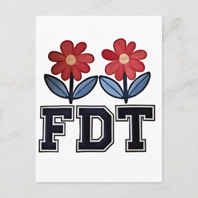 8647 Subtle Anti Trump Anti MAGA 86 47 Floral Boho Holiday Postcard (Front)