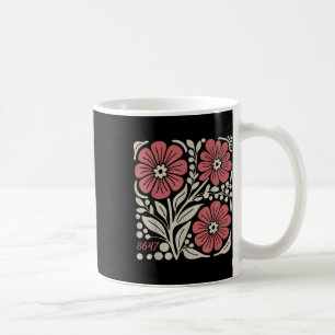 8647 Subtle Trump 86 47 Floral Boho Style Coffee Mug