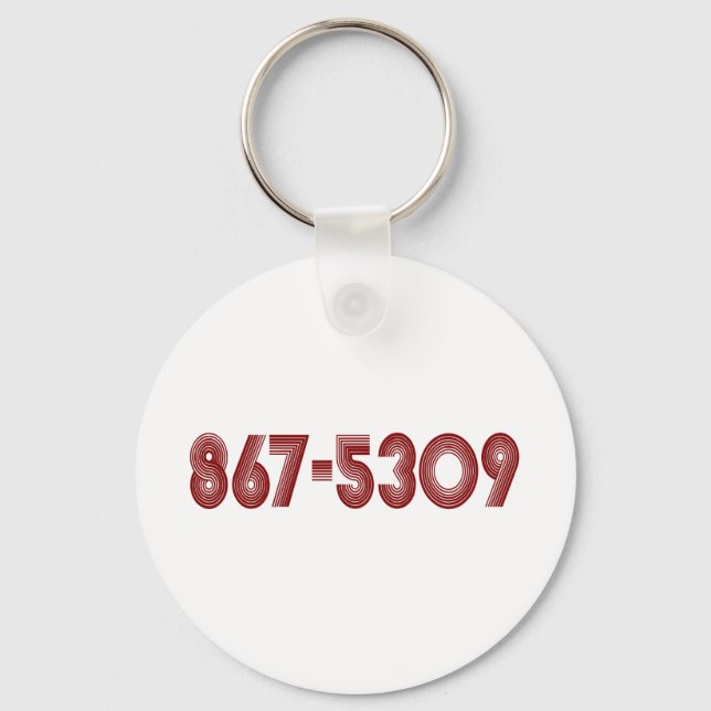 867-5309 KEY RING (Front)