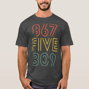 867 Five 309 Nostalgic 80s Vintage Eighties Retro  T-Shirt