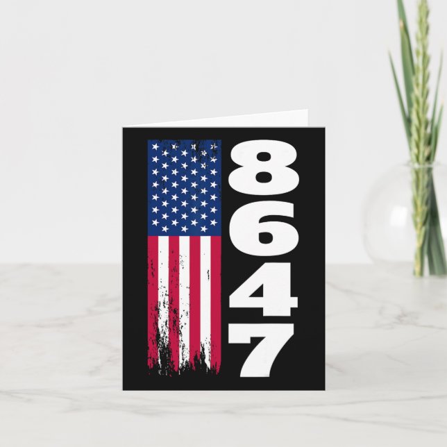 86 47 8647 Subtle Anti Trump 1  Card (Front)