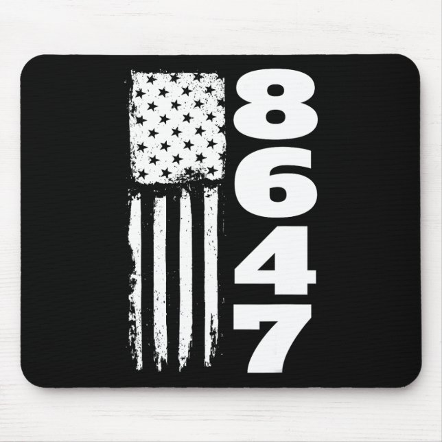 86 47 8647 Subtle Anti Trump  Mouse Pad (Front)