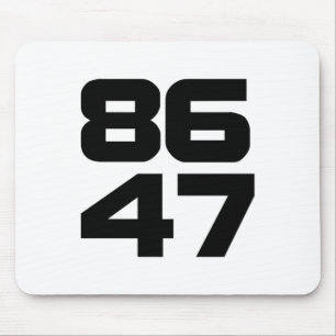 86 47 Bold Anti Trump Resist Project 2025 Mouse Pad