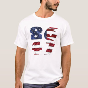 86-47 Flag Text Shirt