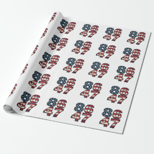 86 47 Proud Maga Trump President inauguration Day Wrapping Paper