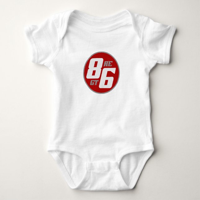 86 ae or gt? baby bodysuit (Front)
