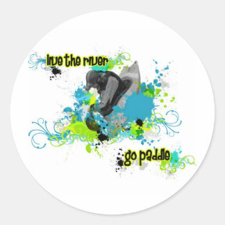 86 Urban kayak 5 Classic Round Sticker