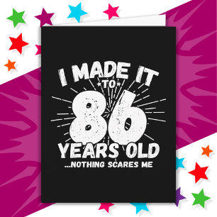 86 Year Old Sarcastic Meme Funny 86th Birthday Card