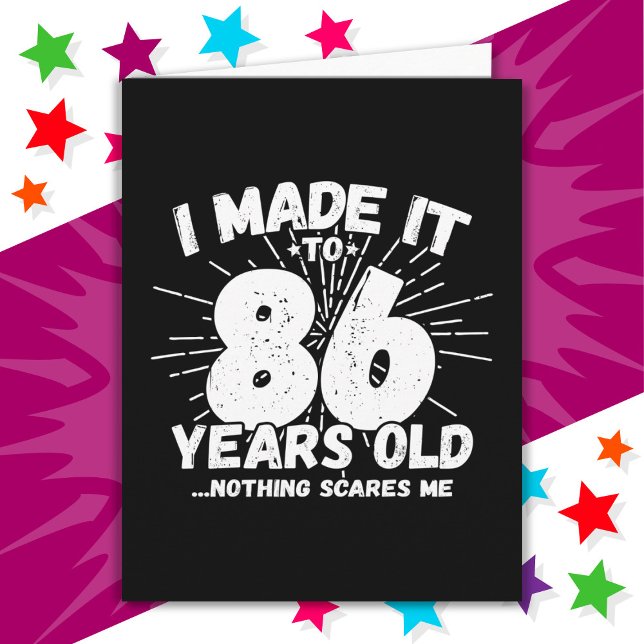 86 Year Old Sarcastic Meme Funny 86th Birthday Card (Creator Uploaded)