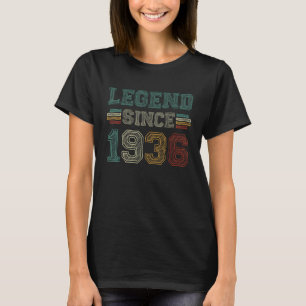 86 Years Old Legend Since 1936 86th Birthday T-Shirt