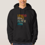 86 Years Old Legend Since March 1939 Funny 86th Bi Hoodie<br><div class="desc">86 Years Old Legend Since March 1939 Funny 86th Birthday</div>