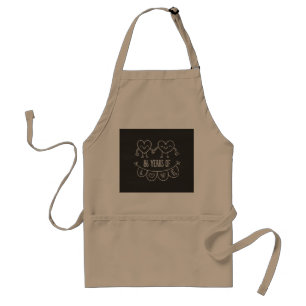 86th Anniversary Gift Chalk Hearts Standard Apron