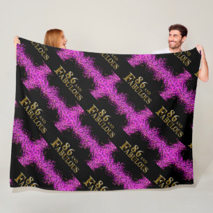 86th Birthday  Fleece Blanket