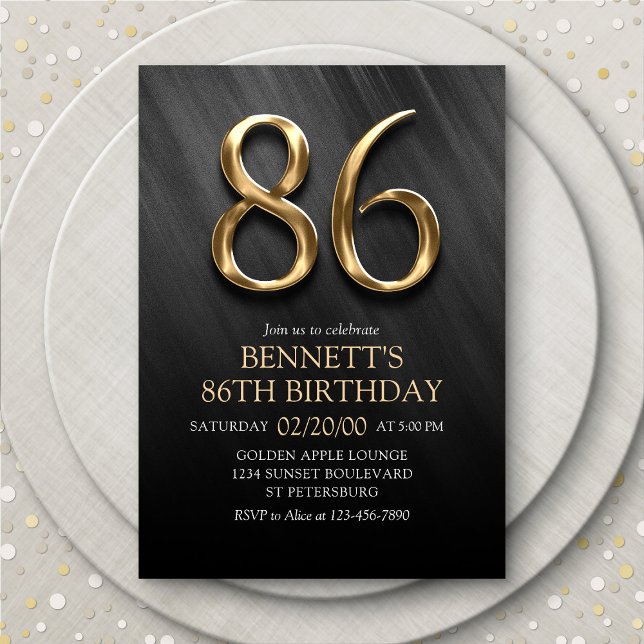 86th Birthday Invitation (Creator Uploaded)