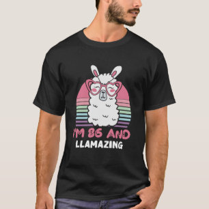 86th Birthday Llamazing Llama 86 Year Old Birthday T-Shirt
