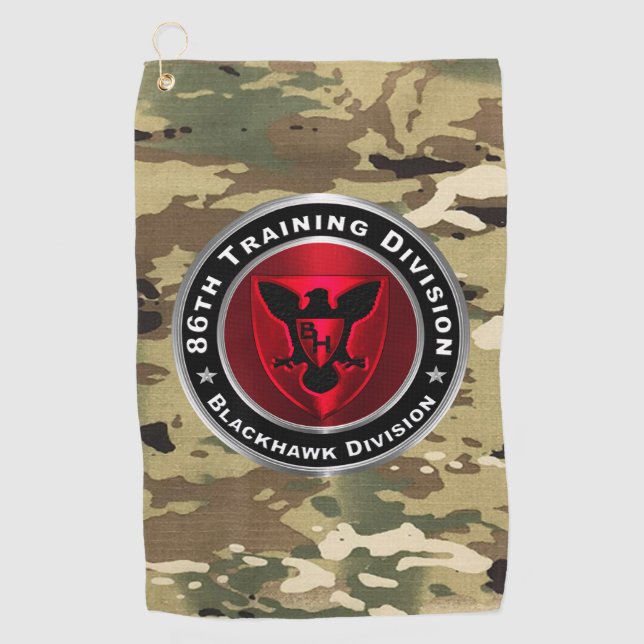 86th Training Division  Golf Towel (Front)