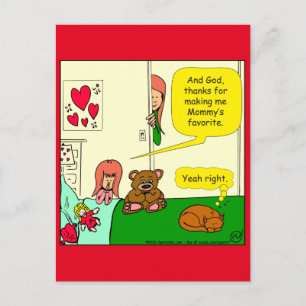 874 Mum's favourite child cartoon Postcard